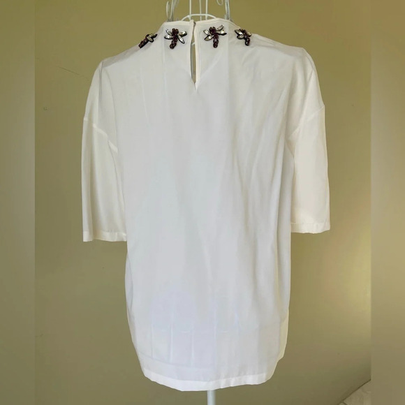 Authentic dolce & gabanna white silk short with Crystal. - Picture 5 of 10